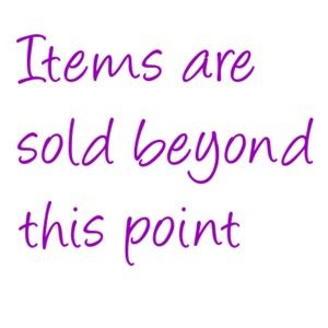 Items are sold beyond this point.